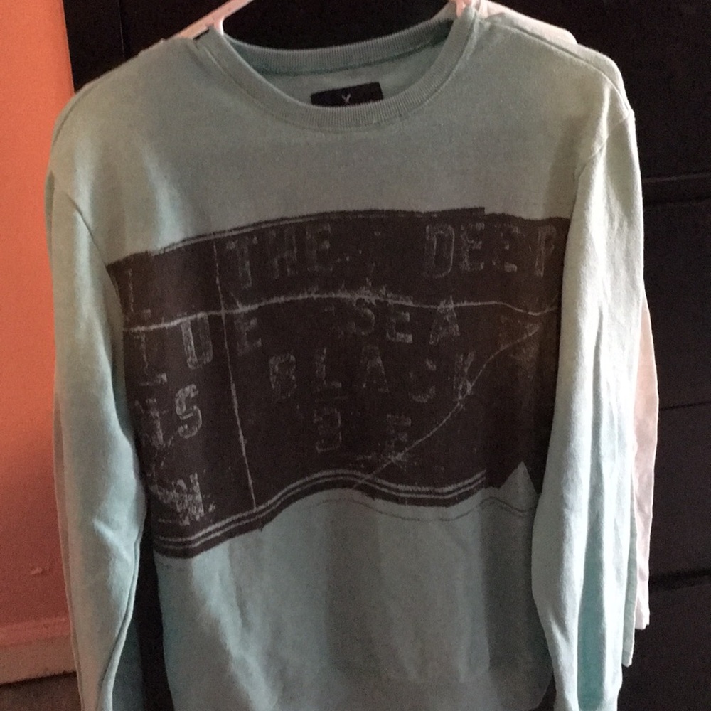 Long sleeve blue shirt